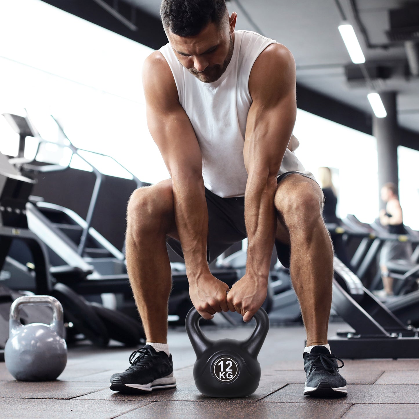 Kettlebell Kugelhantel Gewicht-Hantel Mit Sand Befüllt Für Anfänger