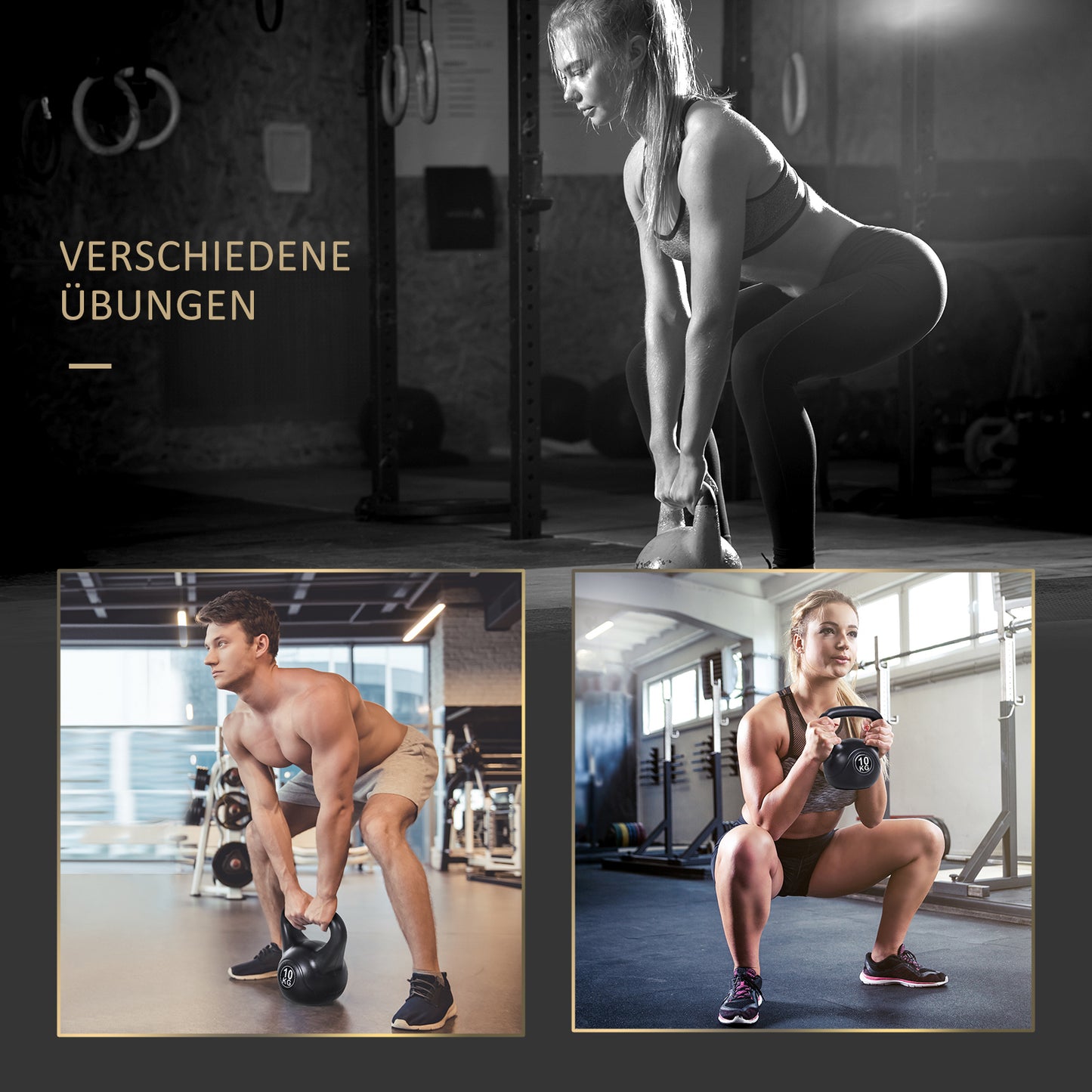 Kettlebell Kugelhantel Gewicht-Hantel Mit Sand Befüllt Für Anfänger