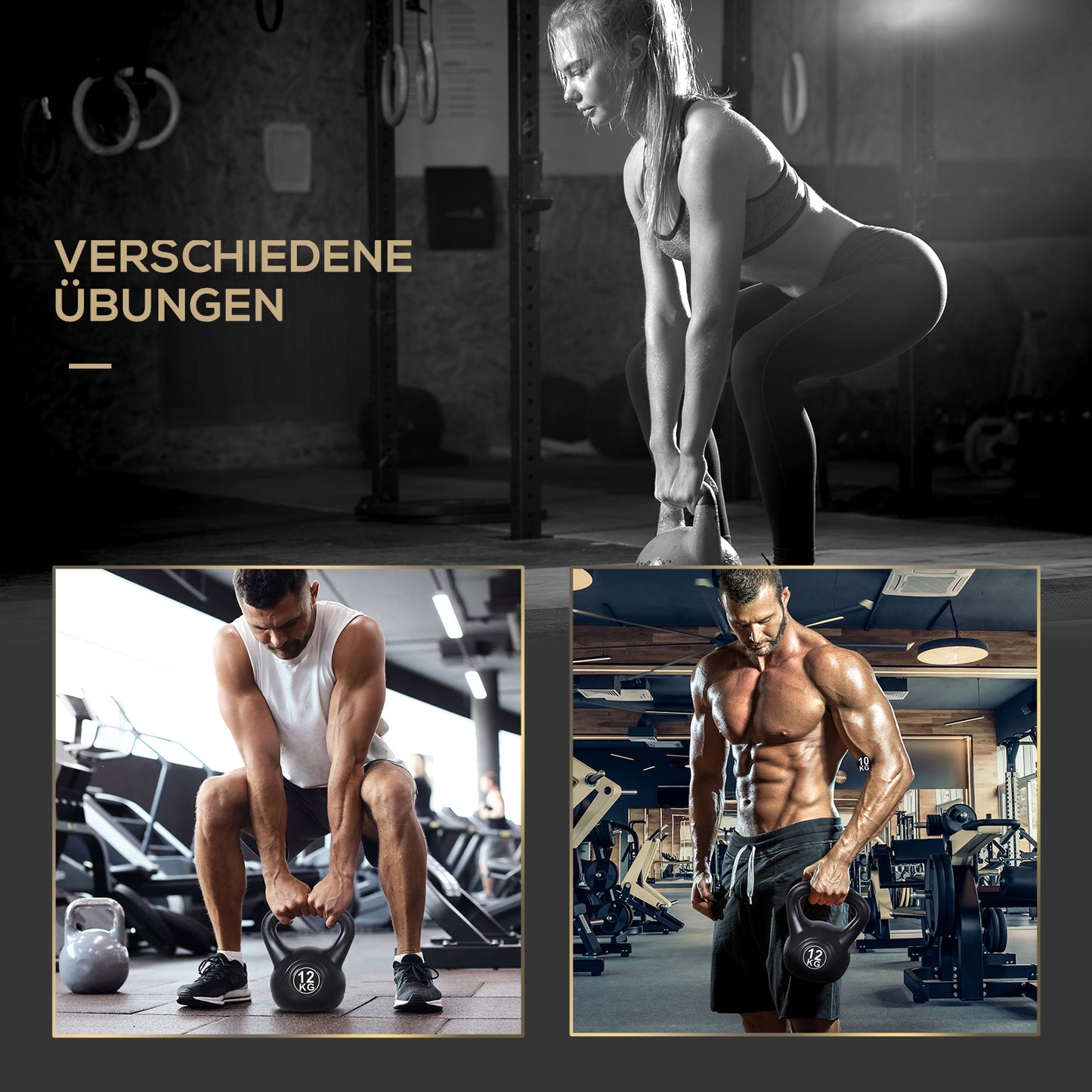 Kettlebell Kugelhantel Gewicht-Hantel Mit Sand Befüllt Für Anfänger