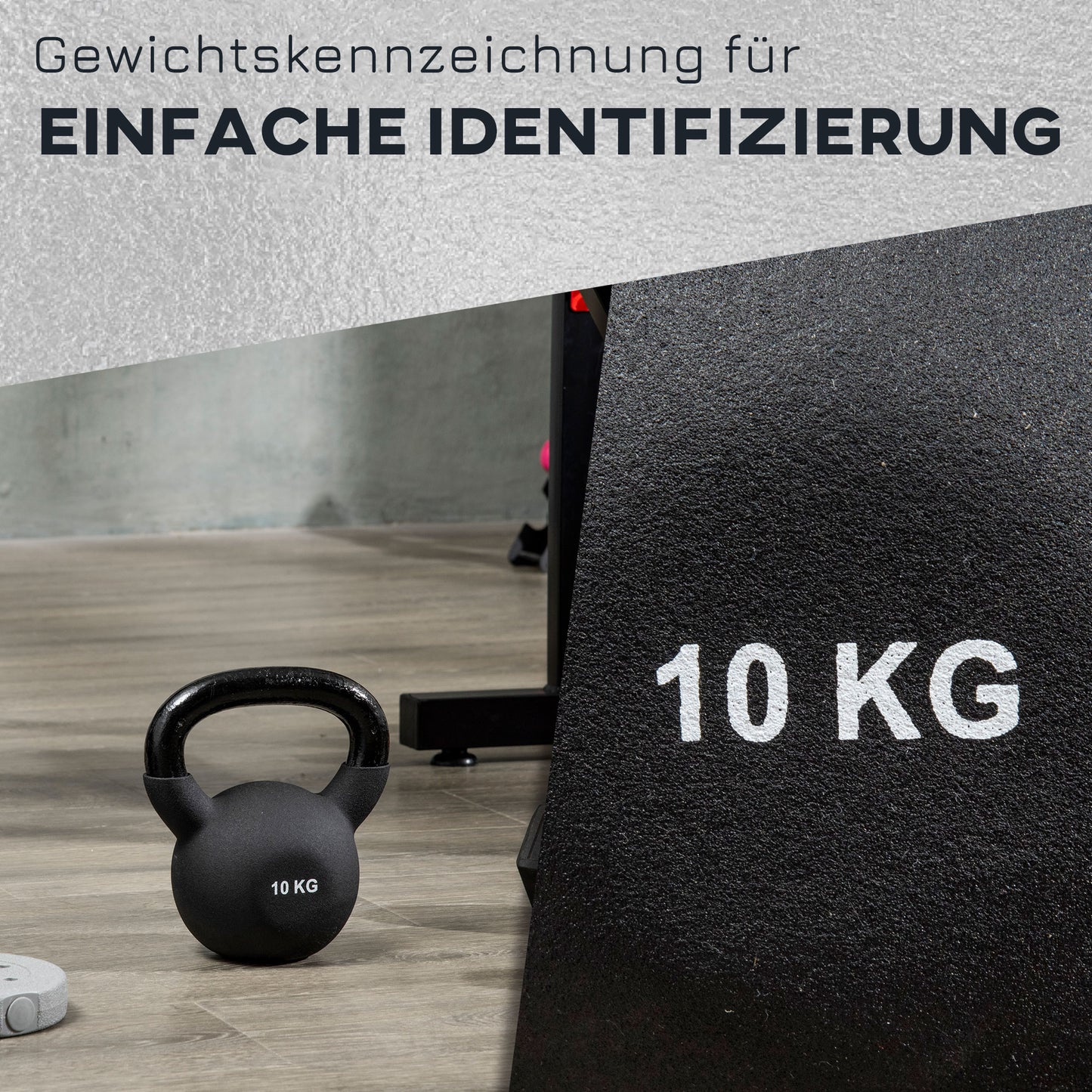 Kettlebell Gusseisen Mit Neoprenbeschic