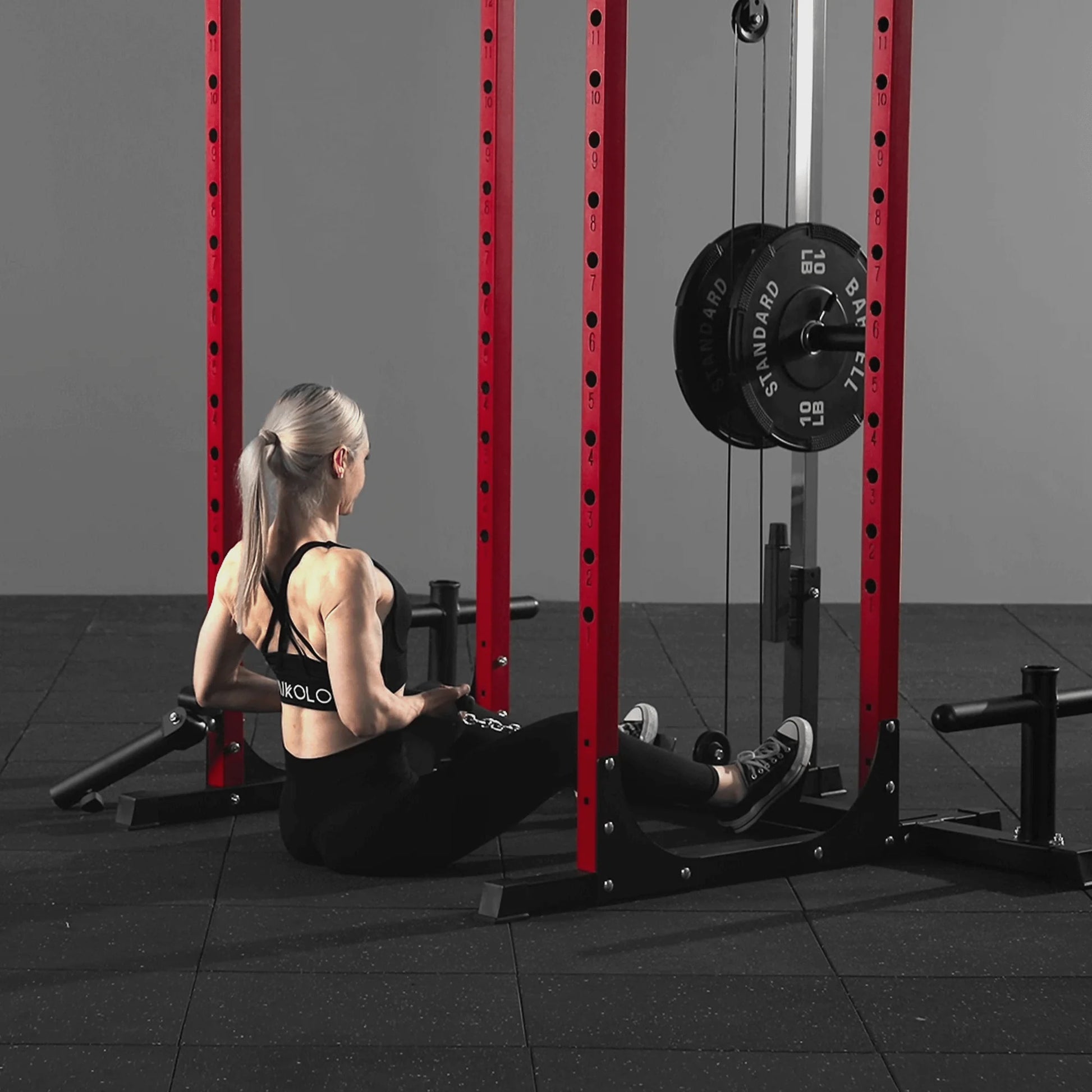 F4 Power Rack with Lat Pull down System