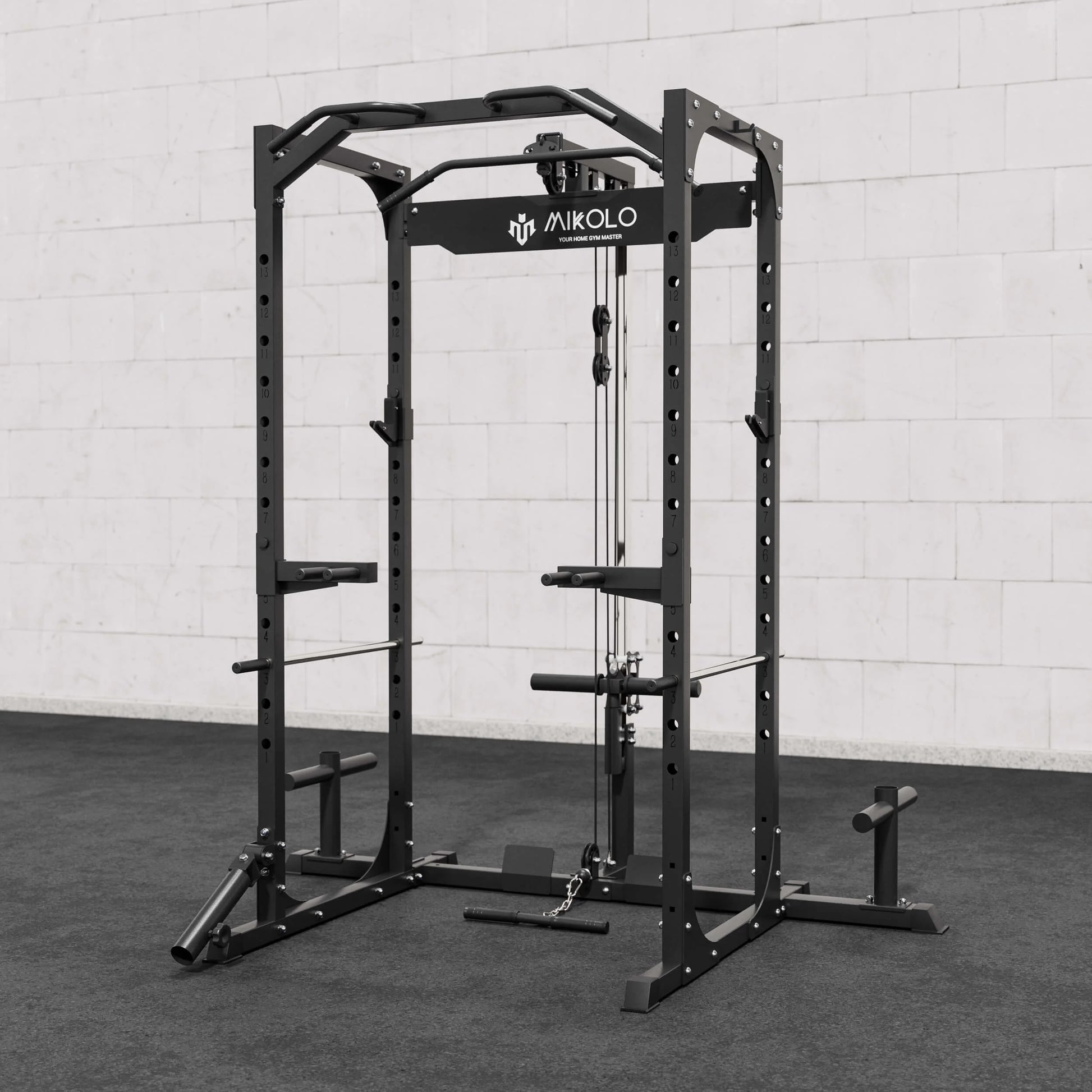 F4 Power Rack with Lat Pull down System