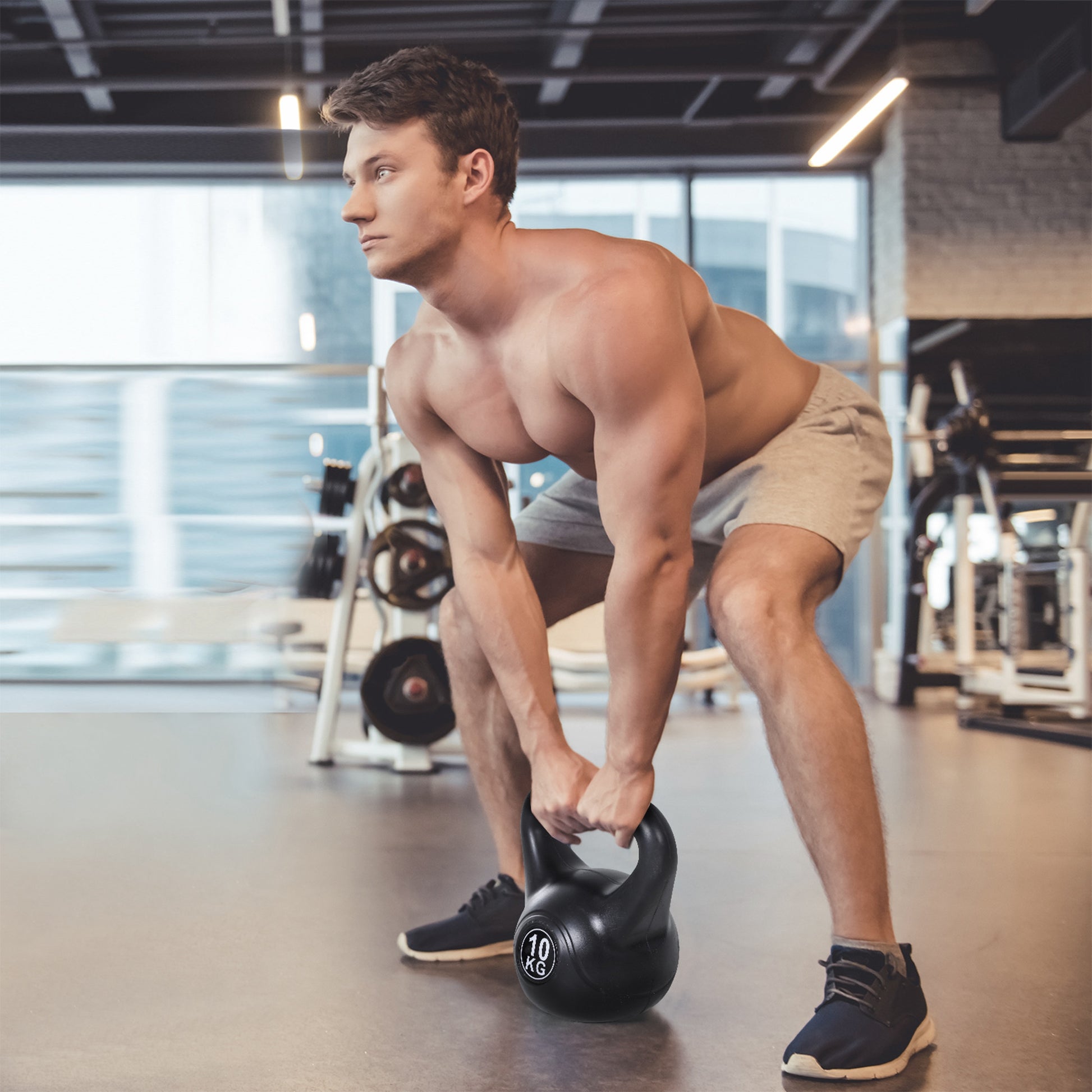 Kettlebell Kugelhantel Gewicht-Hantel Mit Sand Befüllt Für Anfänger