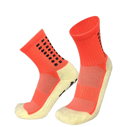 New Style FS Football Socks round Silicone Suction Cup Grip anti Slip Soccer Socks Sports Men Women Baseball Rugby Socks
