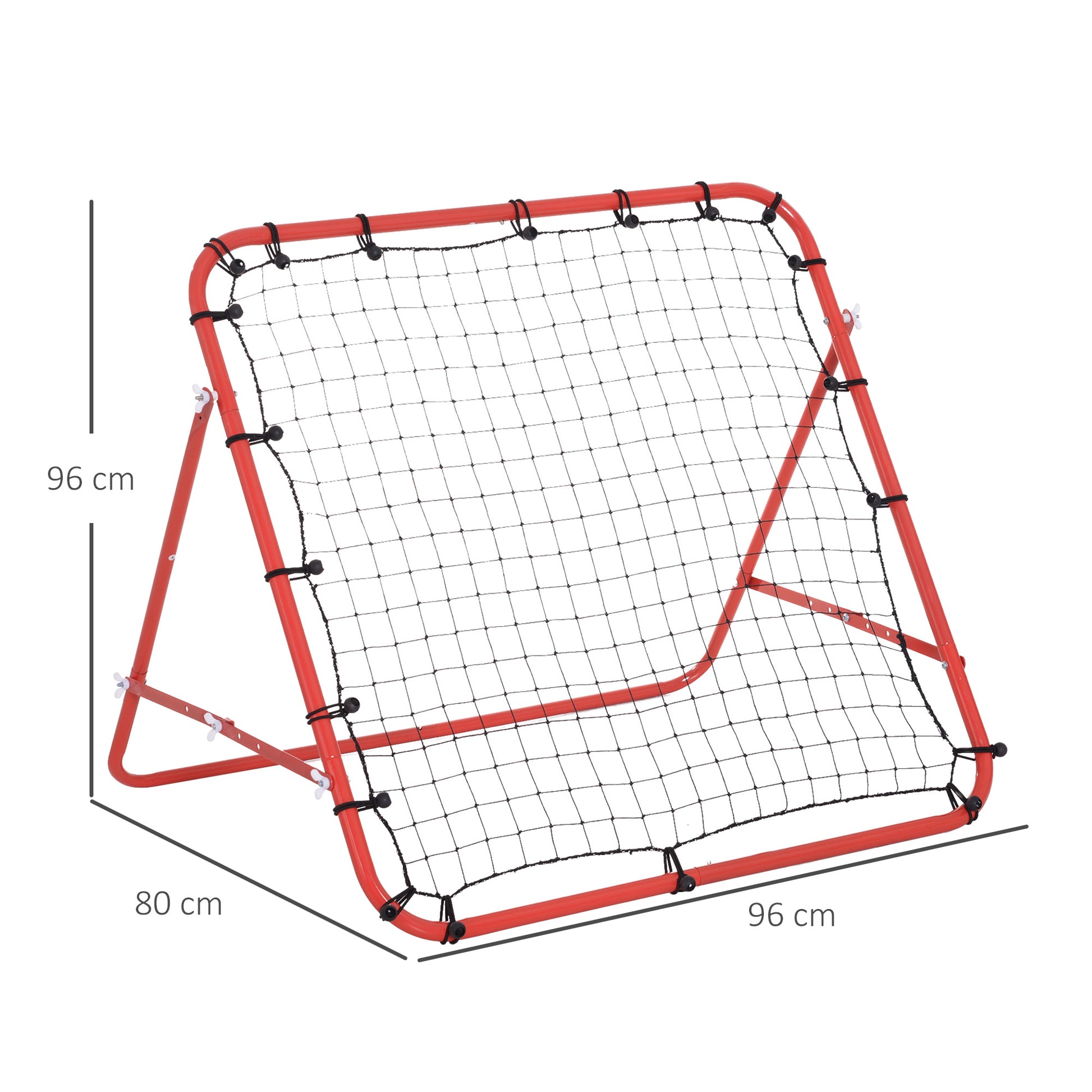 Fußball Rebounder Kickback Tor Rückprallwand Trainingsnetz Metallrohr