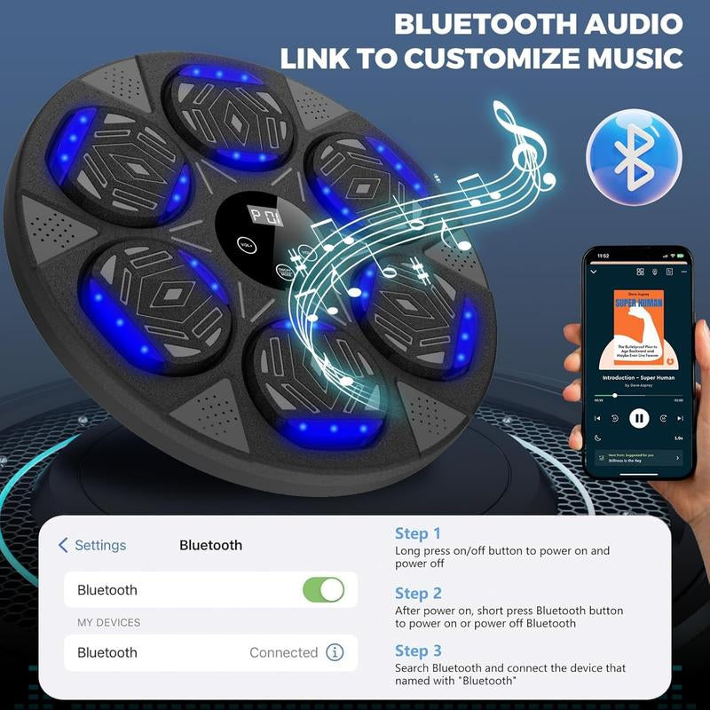 2025 Enhanced Boxing Training System for All Ages, Bluetooth-Enabled with Gloves, Home Workout Equipment, Ideal for Family Activities, Office, and Gym Use (Upgrade 2.0)