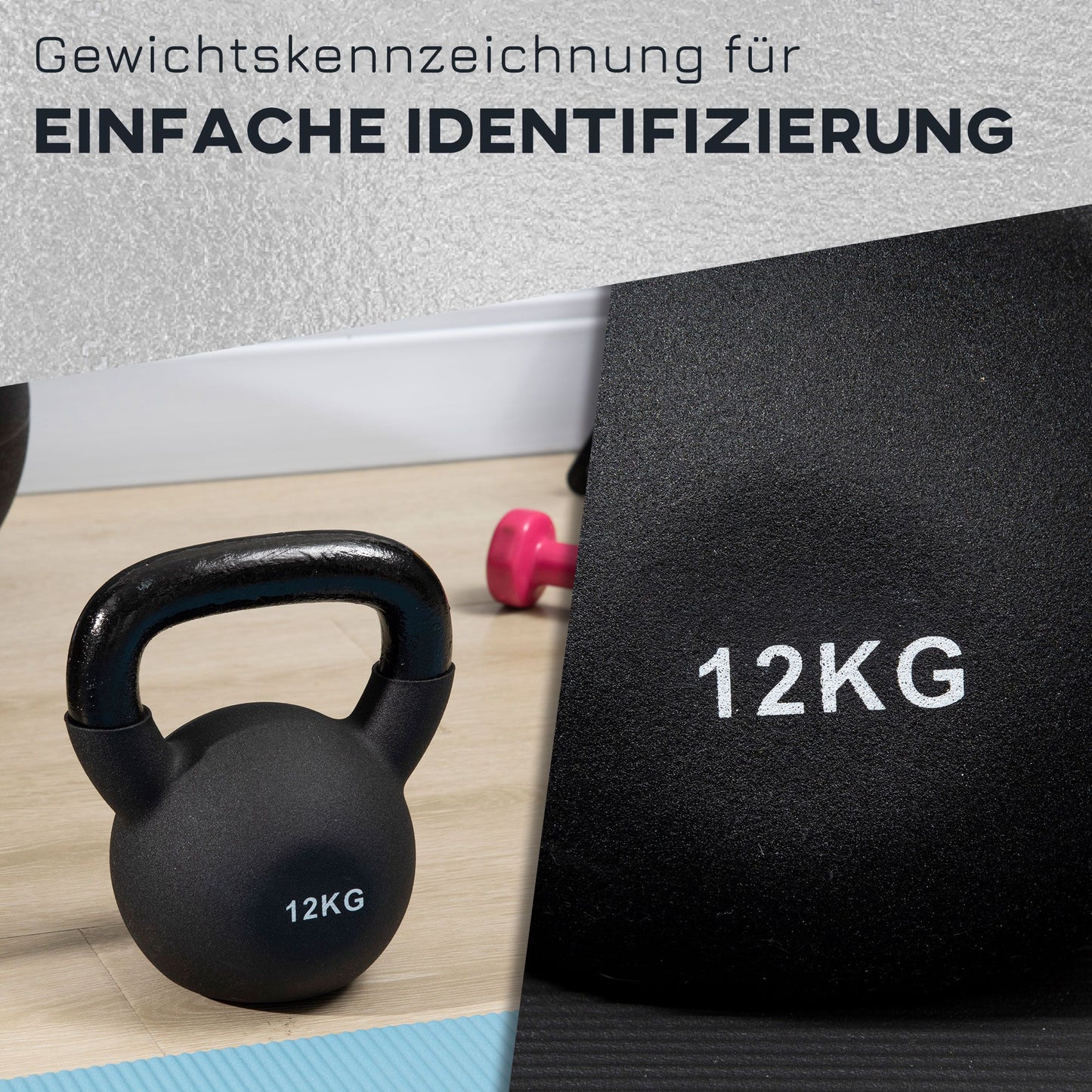 Kettlebell Gusseisen Mit Neoprenbeschic