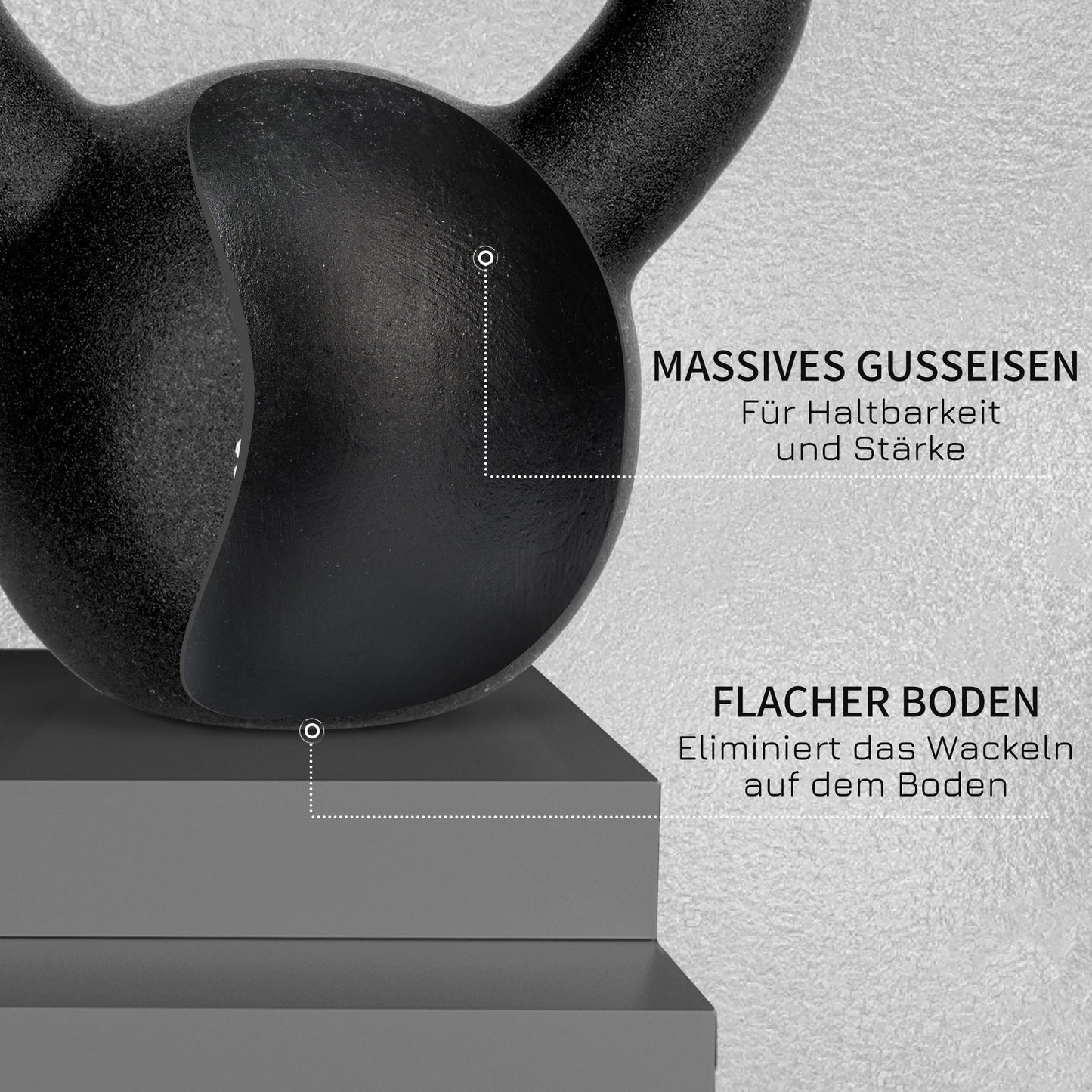 Kettlebell Gusseisen Mit Neoprenbeschic