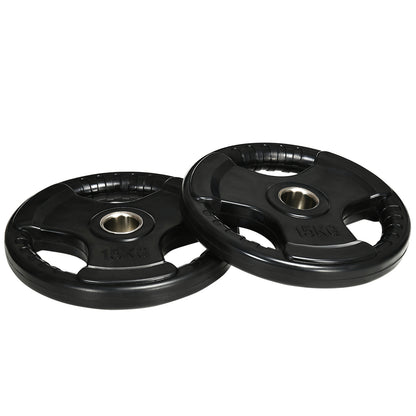 2Er-Set Hantelscheiben 2 X 15 KG Olympiascheibe