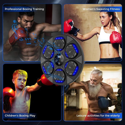 2025 Enhanced Boxing Training System for All Ages, Bluetooth-Enabled with Gloves, Home Workout Equipment, Ideal for Family Activities, Office, and Gym Use (Upgrade 2.0)