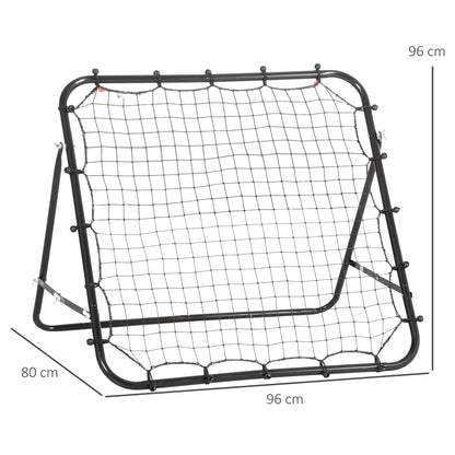 Fußball Rebounder Kickback Tor Rückprallwand Trainingsnetz Metallrohr