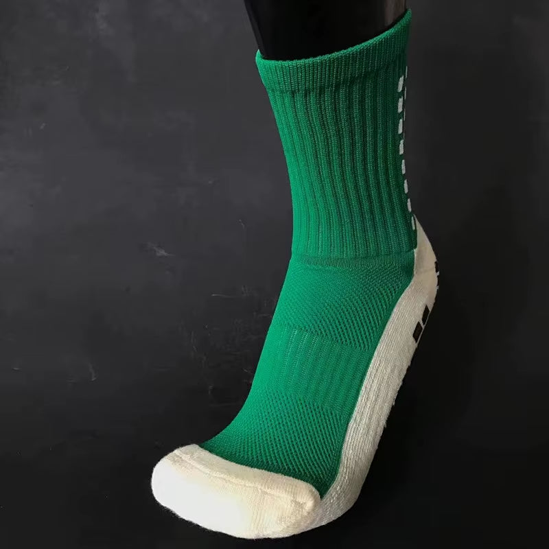 New Style FS Football Socks round Silicone Suction Cup Grip anti Slip Soccer Socks Sports Men Women Baseball Rugby Socks