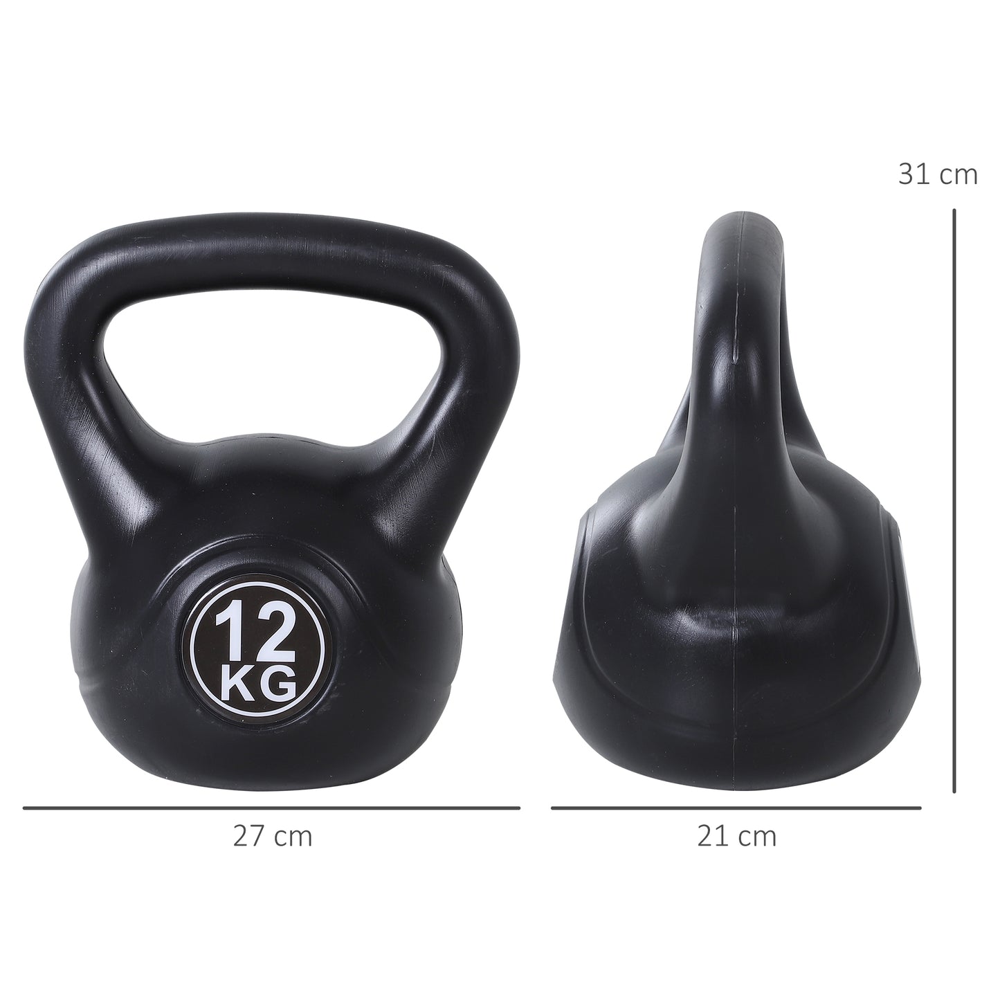 Kettlebell Kugelhantel Gewicht-Hantel Mit Sand Befüllt Für Anfänger