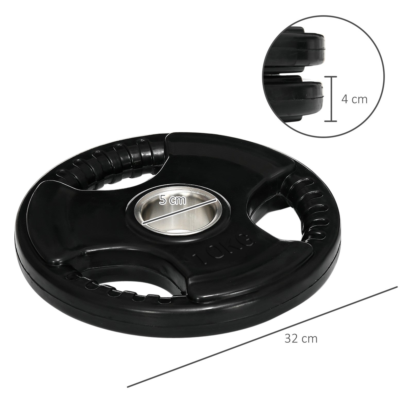 2Er-Set Hantelscheiben 2 X 10 KG Olympiascheibe