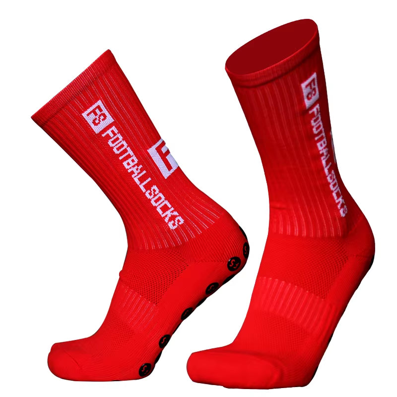 New Style FS Football Socks round Silicone Suction Cup Grip anti Slip Soccer Socks Sports Men Women Baseball Rugby Socks
