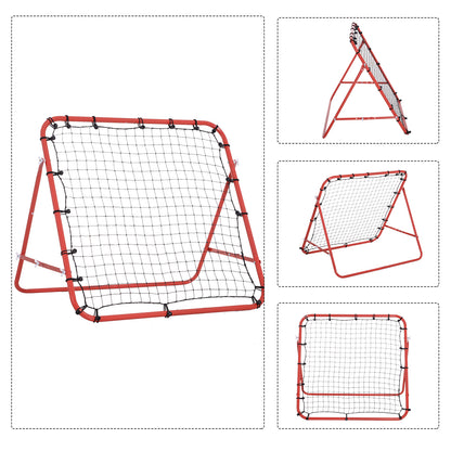 Fußball Rebounder Kickback Tor Rückprallwand Trainingsnetz Metallrohr