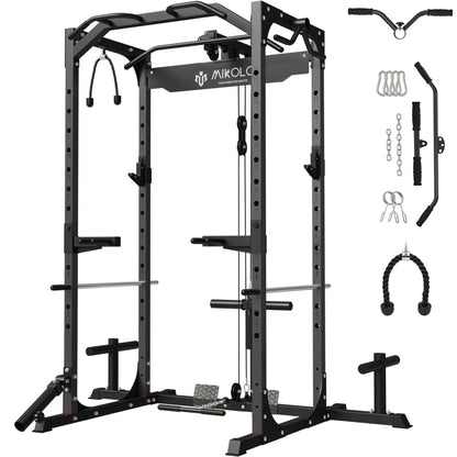 F4 Power Rack with Lat Pull down System