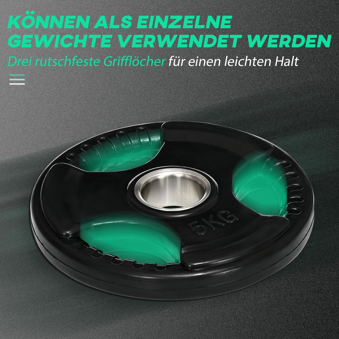 2Er-Set Hantelscheiben 2 X 5 KG Olympiascheibe
