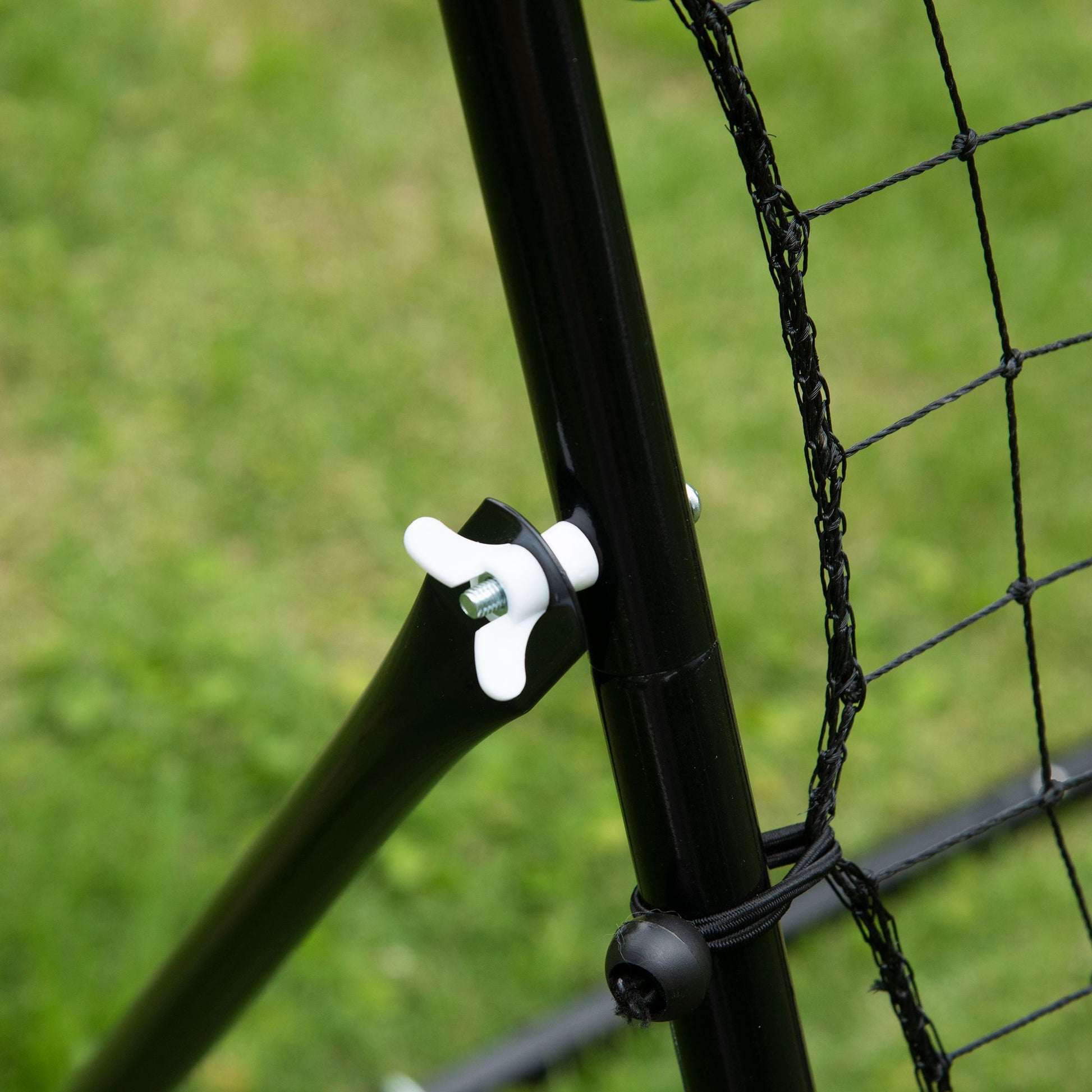 Fußball Rebounder Kickback Tor Rückprallwand Trainingsnetz Metallrohr
