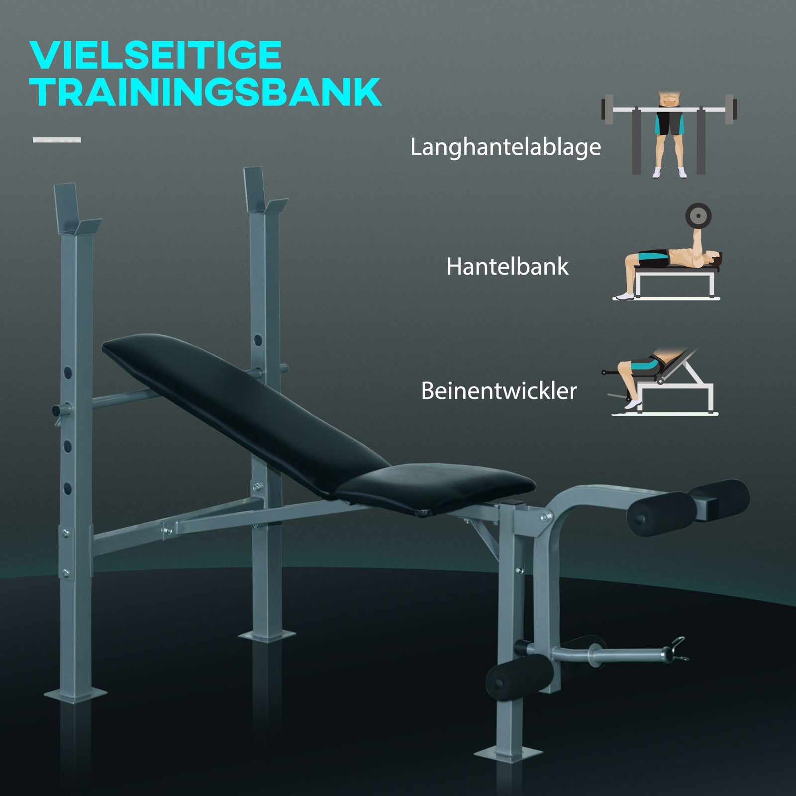 Multifunktion Hantelbank Schrägbank Kraftstation Fitnessstation Fitnessgerät