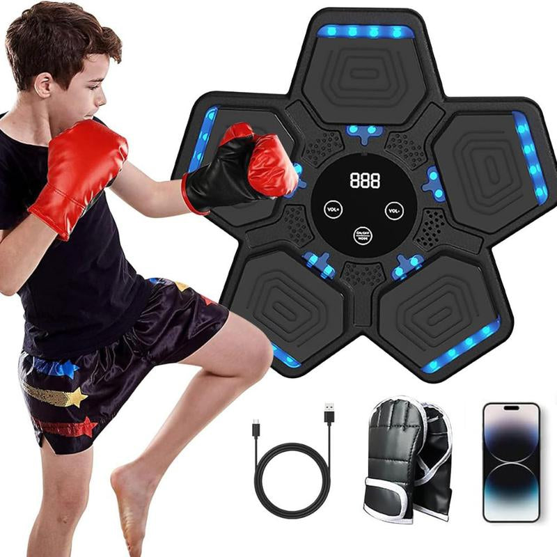 2025 Enhanced Boxing Training System for All Ages, Bluetooth-Enabled with Gloves, Home Workout Equipment, Ideal for Family Activities, Office, and Gym Use (Upgrade 2.0)