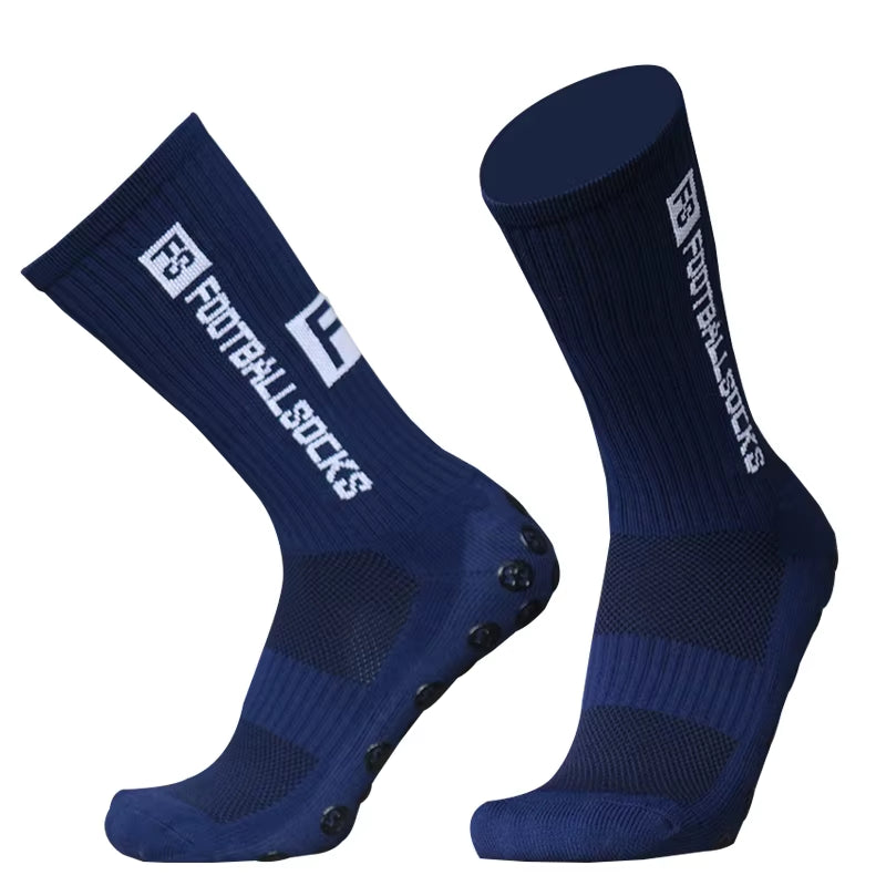 New Style FS Football Socks round Silicone Suction Cup Grip anti Slip Soccer Socks Sports Men Women Baseball Rugby Socks
