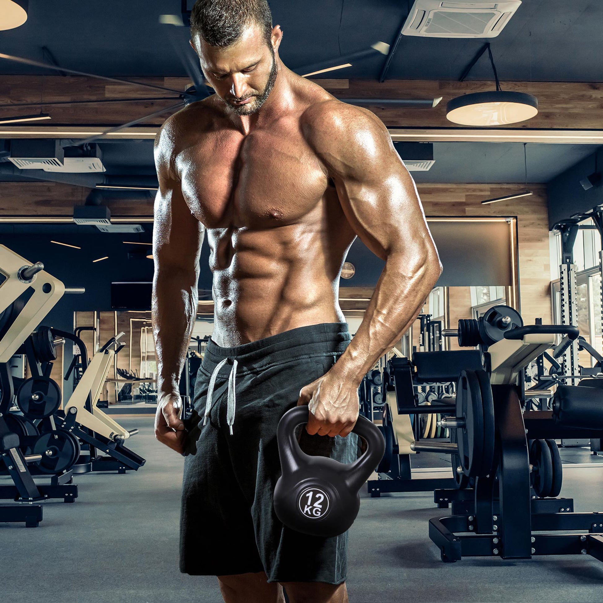 Kettlebell Kugelhantel Gewicht-Hantel Mit Sand Befüllt Für Anfänger